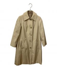 Aquascutum（アクアスキュータム）の古着「リバーシブルロングコート」｜カーキ