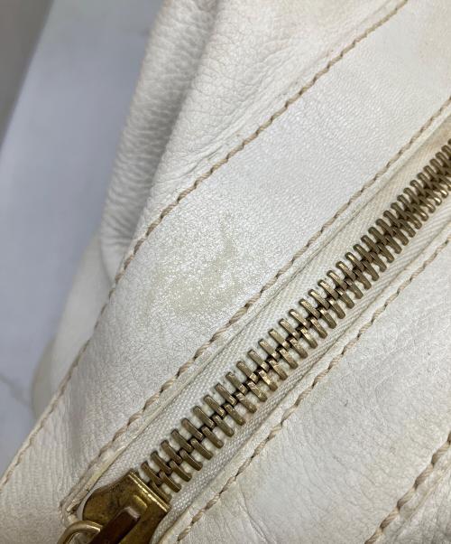 CELINE（セリーヌ）CELINE (セリーヌ) ミニボストンバック ホワイトの古着・服飾アイテム