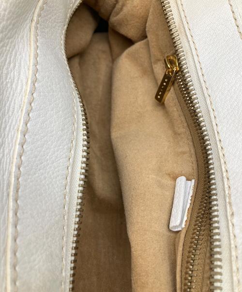 CELINE（セリーヌ）CELINE (セリーヌ) ミニボストンバック ホワイトの古着・服飾アイテム