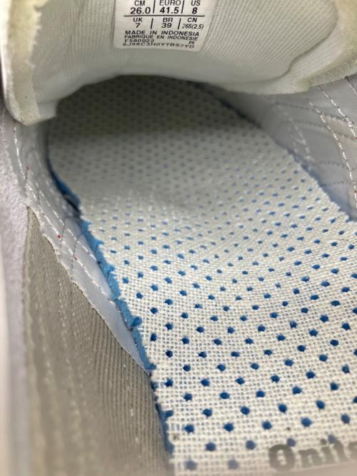 Onitsuka Tiger（オニツカタイガー）Onitsuka Tiger (オニツカタイガー) MEXICO ホワイト×ブル― ホワイト×ブルー サイズ:26.5の古着・服飾アイテム