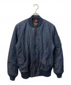 ALPHAアルファ）の古着「MA-1ジャケット ブルー」｜ブルー