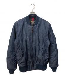 ALPHA（アルファ）の古着「MA-1ジャケット ブルー」｜ブルー