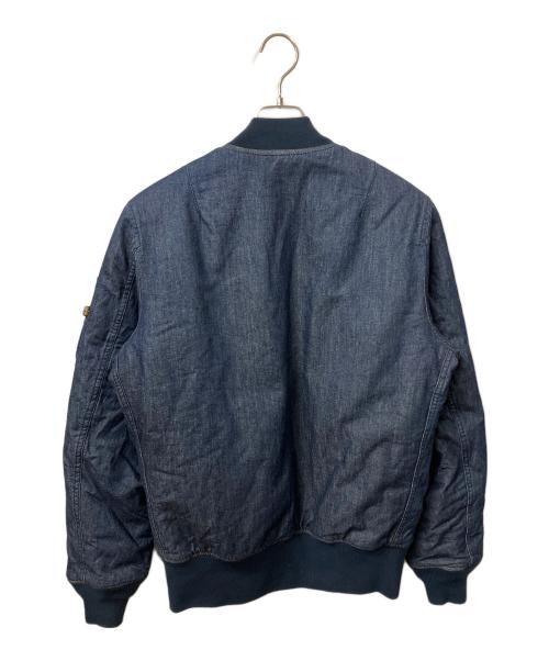 ALPHA（アルファ）ALPHA (アルファ) MA-1ジャケット ブルー ブルー サイズ:XLの古着・服飾アイテム