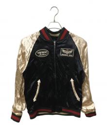 VANSON（バンソン）の古着「スカジャン　ブラック」｜ブラック