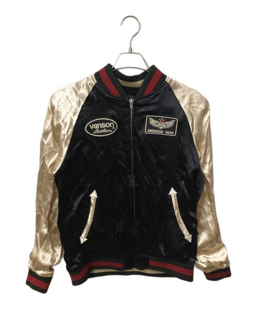 VANSON（バンソン）VANSON (バンソン) スカジャン　ブラック ブラック サイズ:Mの古着・服飾アイテム