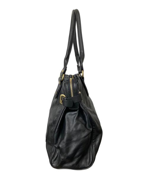 Aquascutum（アクアスキュータム）Aquascutum (アクアスキュータム) ハンドバッグ　ブラック ブラックの古着・服飾アイテム