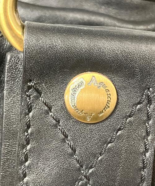 Aquascutum（アクアスキュータム）Aquascutum (アクアスキュータム) ハンドバッグ　ブラック ブラックの古着・服飾アイテム