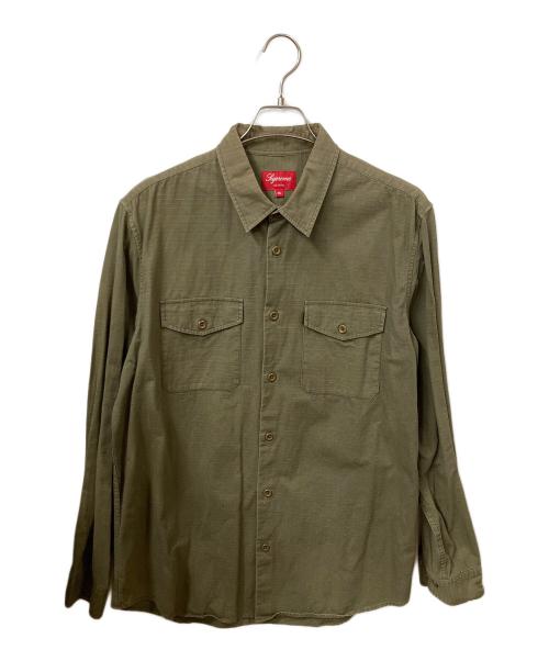 SUPREME（シュプリーム）SUPREME (シュプリーム) 長袖シャツ オリーブ サイズ:XLの古着・服飾アイテム