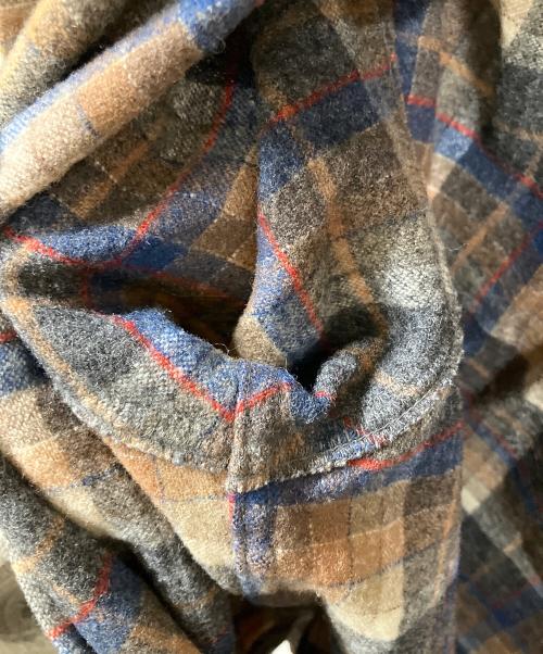 PENDLETON（ペンドルトン）PENDLETON (ペンドルトン) 長袖チェックシャツ ブルー×ブラウン ブルー×ブラウン サイズ:Mの古着・服飾アイテム