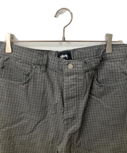 stussy（ステューシー）stussy (ステューシー) Check Big OL グレー サイズ:w32の古着・服飾アイテム
