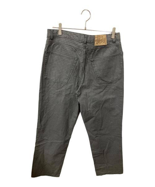 stussy（ステューシー）stussy (ステューシー) Check Big OL グレー サイズ:w32の古着・服飾アイテム
