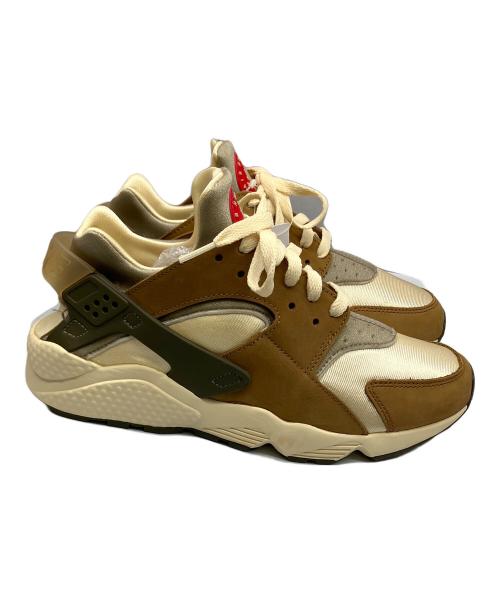 NIKE（ナイキ）NIKE (ナイキ) stussy (ステューシー) AIR HUARACHE LE カーキ×ベージュ サイズ:27の古着・服飾アイテム
