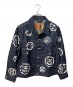 LEVI'S×Denim Tears×stussyリーバイス×デニムティアーズ×ステューシー）の古着「STUSSY TEARS TYPE-2 RAW」｜ネイビー