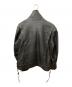 Liugoo Leathers (リューグーレザーズ) シングルライダースジャケット ブラウン サイズ:3L：15000円