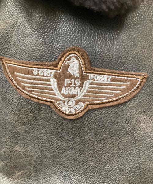 URBAN BARON（アーバンバロン）URBAN BARON (アーバンバロン) エイジングムートンレザージャケット ブラウン サイズ:XLの古着・服飾アイテム