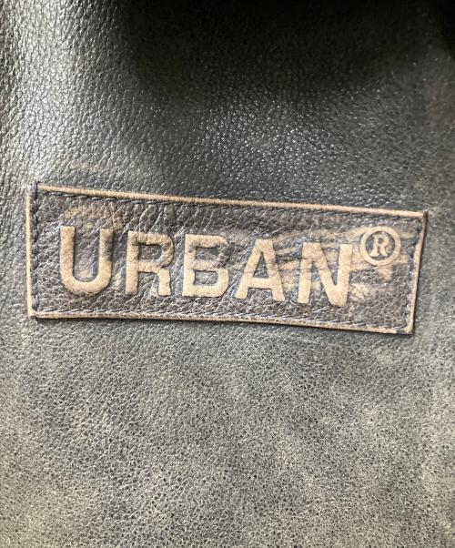URBAN BARON（アーバンバロン）URBAN BARON (アーバンバロン) エイジングムートンレザージャケット ブラウン サイズ:XLの古着・服飾アイテム