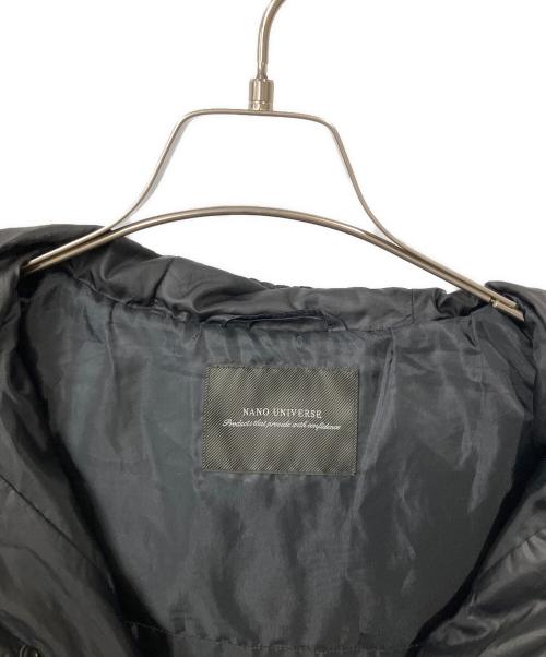 nano・universe（ナノ・ユニバース）nano・universe (ナノ・ユニバース) ミリタリーダウンジャケット ブラック サイズ:Mの古着・服飾アイテム