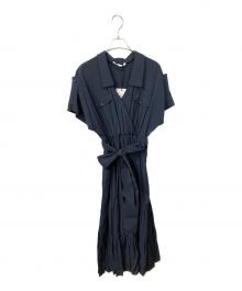 HER LIP TO（ハーリップトゥ）の古着「DayDreamingLongShirtDress」｜ネイビー
