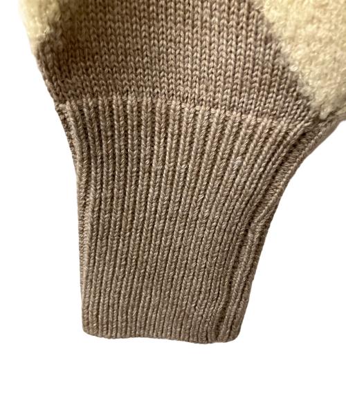 HER LIP TO（ハーリップトゥ）HER LIP TO (ハーリップトゥ) Twinkle Argyle Knit Pullover ベージュ サイズ:Sの古着・服飾アイテム