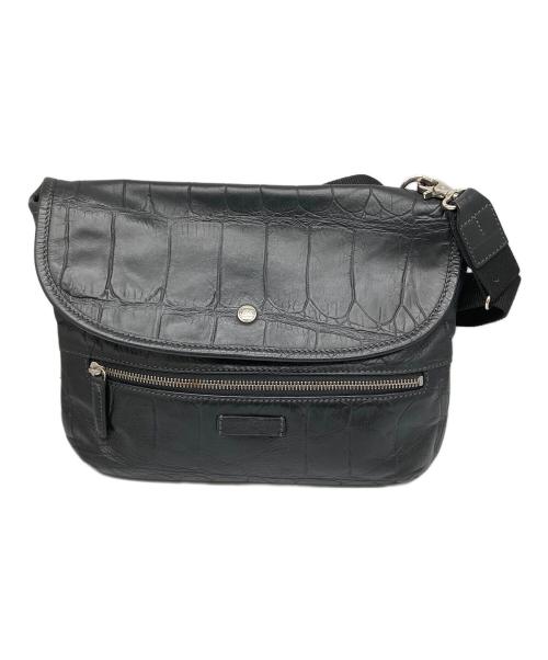 Daniel&Bob（ダニエル＆ボブ）Daniel&Bob (ダニエル＆ボブ) レザーショルダーバッグ ブラックの古着・服飾アイテム