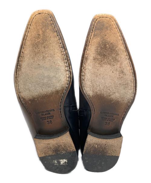 LAVORAZIONE（ラボラツィオーネアルティッジャナーレ）LAVORAZIONE (ラボラツィオーネアルティッジャナーレ) VERO CUOIO LIMITED EDITION ブラック×ベージュ サイズ:38の古着・服飾アイテム