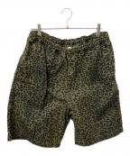 stussyステューシー）の古着「レオパード ビーチ ショーツ」｜オリーブ