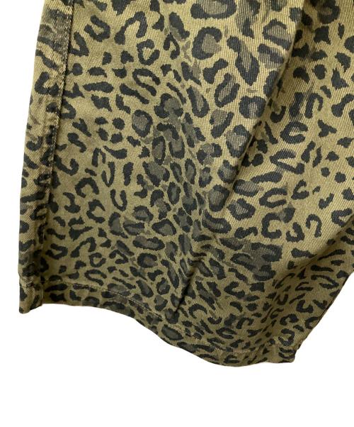 stussy（ステューシー）stussy (ステューシー) レオパード ビーチ ショーツ オリーブ サイズ:XLの古着・服飾アイテム