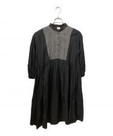 TSUHARU by samansa Mos2（ツハル バイ サマンサモスモス）の古着「長袖ワンピース」｜ブラック