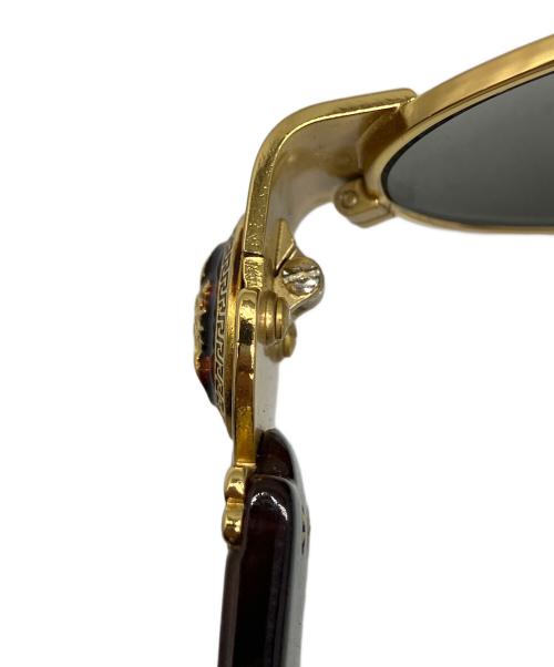 GIANNI VERSACE（ジャンニ・ヴェルサーチ）GIANNI VERSACE (ジャンニ・ヴェルサーチ) ヴィンテージサングラス ブラウン×ゴールドの古着・服飾アイテム