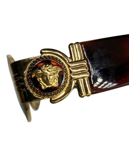 GIANNI VERSACE（ジャンニ・ヴェルサーチ）GIANNI VERSACE (ジャンニ・ヴェルサーチ) ヴィンテージサングラス ブラウン×ゴールドの古着・服飾アイテム