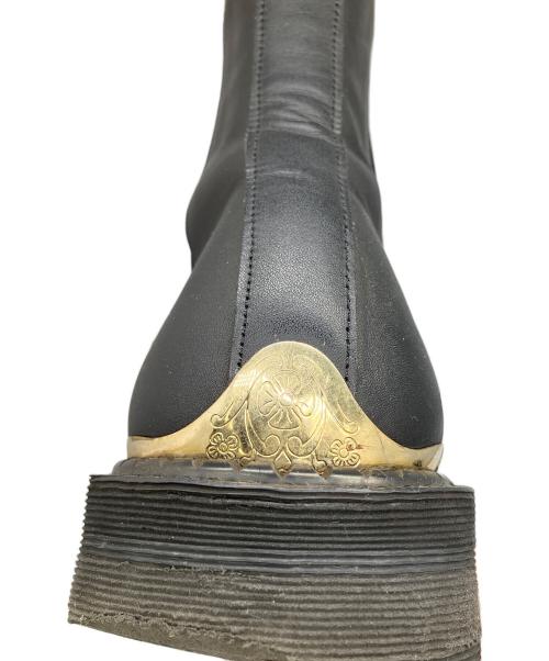 SONSHINBAL（ソンシンバル）SONSHINBAL (ソンシンバル) サイドゴアブーツ ブラック ブラック サイズ:27.5の古着・服飾アイテム