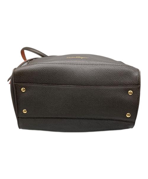 Salvatore Ferragamo（サルヴァトーレ フェラガモ）Salvatore Ferragamo (サルヴァトーレ フェラガモ) ガンチーニトートバッグ ブラウン×ピンクの古着・服飾アイテム