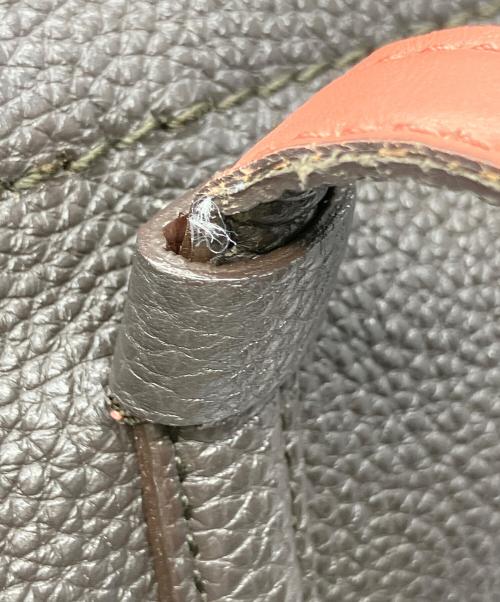 Salvatore Ferragamo（サルヴァトーレ フェラガモ）Salvatore Ferragamo (サルヴァトーレ フェラガモ) ガンチーニトートバッグ ブラウン×ピンクの古着・服飾アイテム