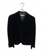 EMPORIO ARMANIエンポリオ アルマーニ）の古着「ベロアジャケット ブラック」｜ブラック