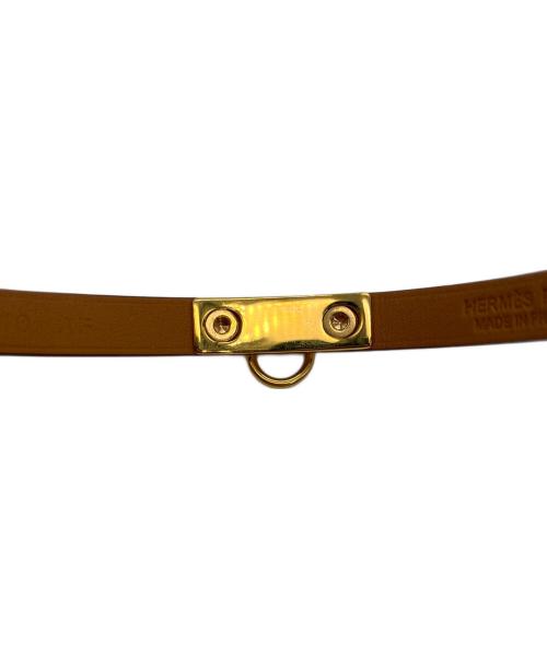 HERMES（エルメス）HERMES (エルメス) レザーブレスレット リヴァルミニ ブラウンの古着・服飾アイテム