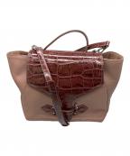 Vivienne Westwoodヴィヴィアンウエストウッド）の古着「2WAYバッグ エンジ×ピンク」｜エンジ×ピンク