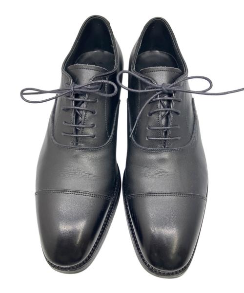 浅草靴誂（アサクサカチョウ）浅草靴誂 (アサクサカチョウ) ストレートチップシューズ ブラック サイズ:25.5の古着・服飾アイテム