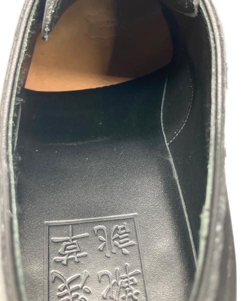 浅草靴誂（アサクサカチョウ）浅草靴誂 (アサクサカチョウ) ストレートチップシューズ ブラック サイズ:25.5の古着・服飾アイテム