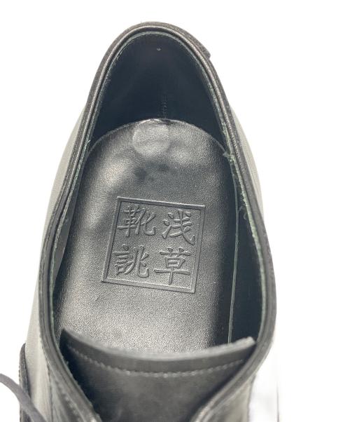 浅草靴誂（アサクサカチョウ）浅草靴誂 (アサクサカチョウ) ストレートチップシューズ ブラック サイズ:25.5の古着・服飾アイテム