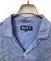 BoTT (ボット) Windowpane S/S Shirt スカイブルー サイズ:XL：8000円