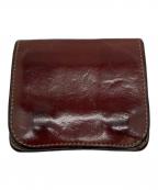 WILDSWANSワイルドスワンズ）の古着「レザーコインウォレット」｜ボルドー