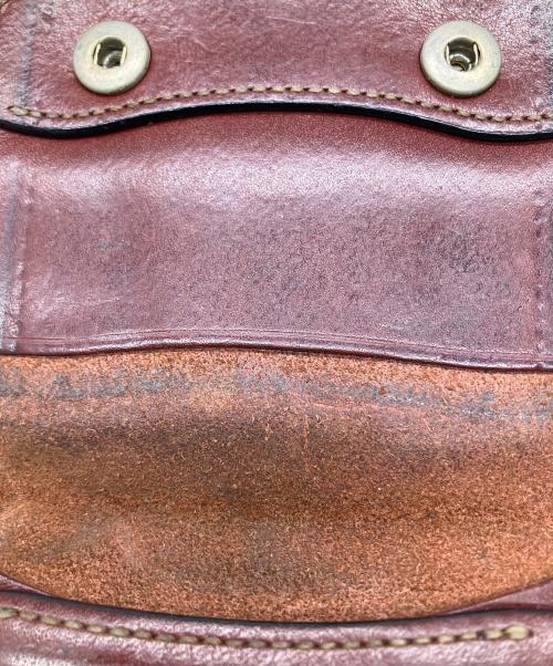 WILDSWANS（ワイルドスワンズ）WILDSWANS (ワイルドスワンズ) レザーコインウォレット ボルドーの古着・服飾アイテム
