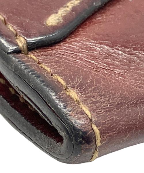 WILDSWANS（ワイルドスワンズ）WILDSWANS (ワイルドスワンズ) レザーコインウォレット ボルドーの古着・服飾アイテム