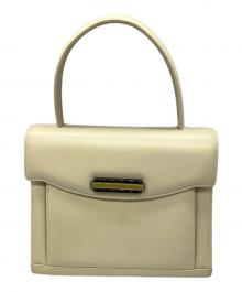 GIVENCHY（ジバンシィ）の古着「クラシカルレザーハンドバッグ」｜アイボリー