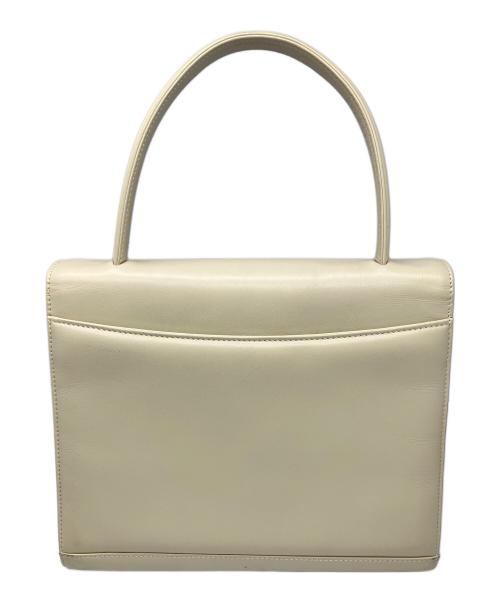 GIVENCHY（ジバンシィ）GIVENCHY (ジバンシィ) クラシカルレザーハンドバッグ アイボリーの古着・服飾アイテム