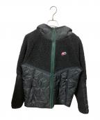 NIKEナイキ）の古着「ボアフリース キルティングジャケット」｜ブラック