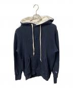 Champion×stussyチャンピオン×ステューシー）の古着「stussy×Championプルオーバーパーカー」｜ネイビー