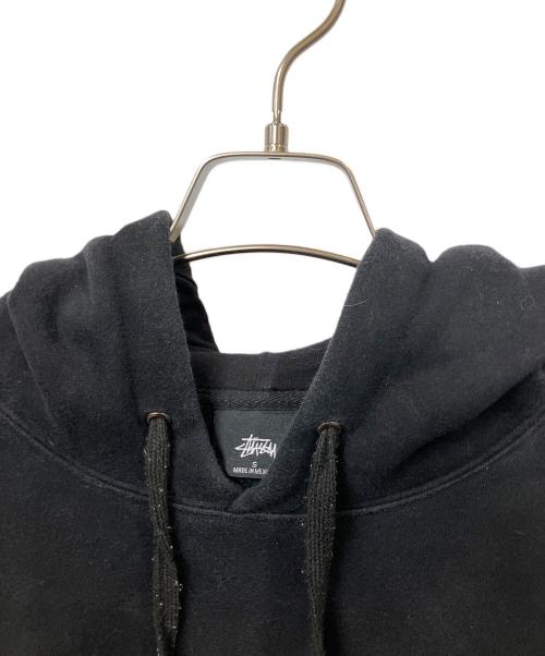 stussy（ステューシー）stussy (ステューシー) ロゴパーカー ブラック ブラック サイズ:Sの古着・服飾アイテム