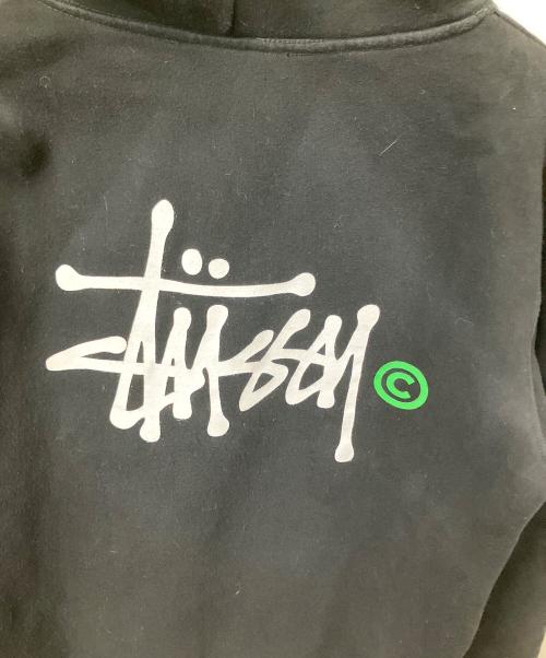 stussy（ステューシー）stussy (ステューシー) ロゴパーカー ブラック ブラック サイズ:Sの古着・服飾アイテム