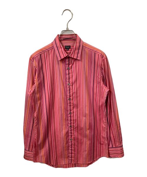 PAUL SMITH（ポールスミス）Paul Smith (ポールスミス) ストライプマルチカラーシャツ ピンク サイズ:Mの古着・服飾アイテム